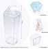 FveBzem 33oz (1000mL) Milk Carton Water Bottle Plastic Square Milk Bottles No BPA Leakproof Water Bottle Portable