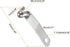 HARFINGTON 12pcs Single Button Kayak Paddle Snap Spring Clip, 37x7mm 65Mn Spring Steel V-Shaped Clips for Camping