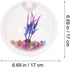 Alipis Round Glass Vase, Wall Mounted Acrylic Fish Bowl, Clear Glass Vases for Betta Fish Tank or Terrarium