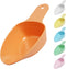 Dog Food Scoop, Melamine Pet Food Measuring Cup - 1 Cup, 1/2 Cup, 1/4 Cup, Dishwasher Safe - Orange