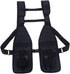 Luzhengyang Oxford Cloth Molle Chest Bag Black for Outdoor Training, Hunting, Fishing - Adjustable Straps for CS