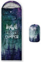 Sleeping Bag for Adults Kids, Green Mountain Camp Van, Lightweight Warm Portable Outdoor Waterproof