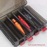 OriGlam Fishing Lure Tackle Box, Double Sided 10 Compartments Waterproof Organizer Case for Fishing