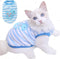 ANIAC Cute Rabbit Pet Costume, Soft Bunny Vest T-Shirt for Kitten, Ferret, Chihuahua, Puppy (XS, Blue Wooden Horse)