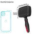 Combo Dog Brush - Slicker & Undercoat Rake - Self Cleaning Grooming Tool for Medium & Long Haired Pets