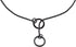 Alvalley Metal Chain Dog Show Collar, Adjustable Pet Slip Collar for Toy, Small, Medium, Large Dogs (Black, 16", 1.8mm