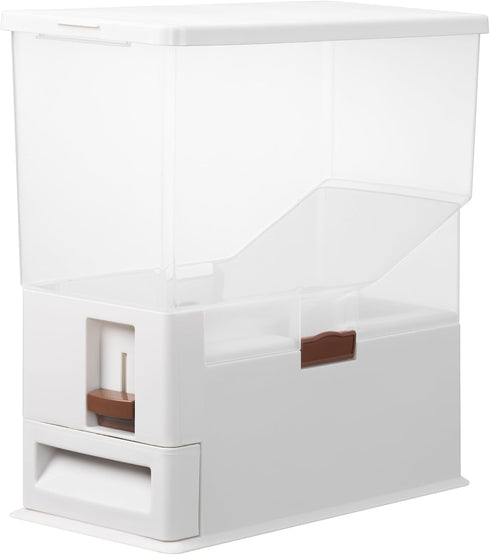 14.8QT (14L) Navaris Pet Food Container - Dry Food Storage for Cats and Dogs or Other Pets - Durable Transparent Design