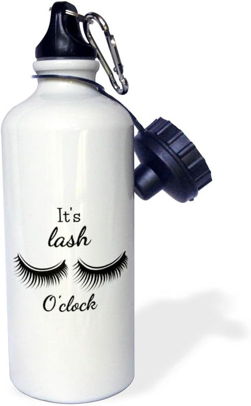 3dRose Mary Aikeen- Salon - Text of Its lash oclock - Water