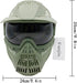 Paintball Mask, Airsoft Mask, Tactical Masks Full Face Gear with Goggles Impact Resistant for Hunting CS Survival Games Halloween Cosplay and Outdoor Activities