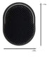 G.B.S Pocket Palm Brush - Portable Comb Massager for Pet Hairs, Black, Pack of 2