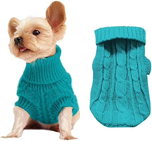 Dog Sweaters for Small Dogs, Classic Knitwear Winter Apparel for Chihuahua, Warm Puppy Costume