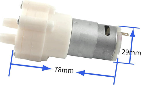 DC 24V 385 Diaphragm Water Pump 5-Piece Power Supply Filter Hose for Experimental Models