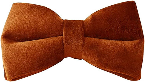 Velvet Bowtie Dog Collar, Soft Comfortable Adjustable with Detachable Bowtie for Small Medium Large Dogs (XLarge,