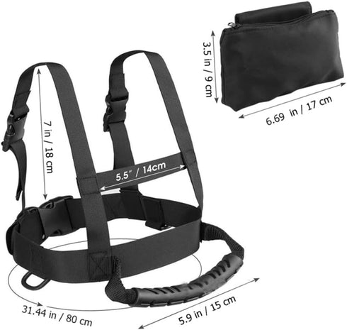 Kids Ski Harness Leash Vest with Handle - Ski Teaching Strap, Outdoor Bodyguard Nylon Belt for Toddlers