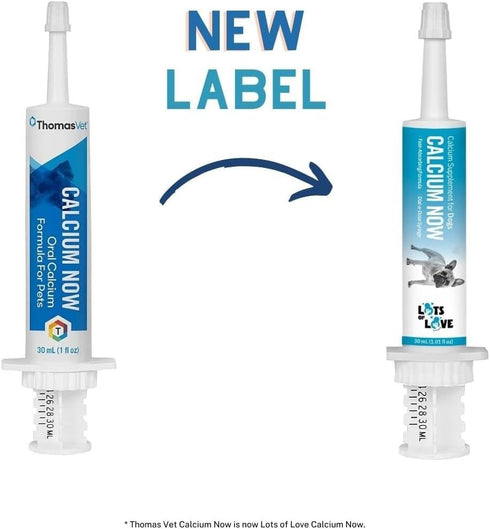 Calcium Now - Oral Calcium for Whelping Dogs - Dog & Cat Calcium Supplement Paste, Vanilla, 30 ml Paste (Pack of 2)