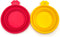 Large Collapsible Dog Cat Bowl, 2 Pack Portable Foldable Pet Bowl for Walking and Traveling