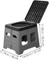 balacoo Portable Car Folding Toilet Compact Emergency Potty for Camping Outdoor Travel Road Trips Made Material