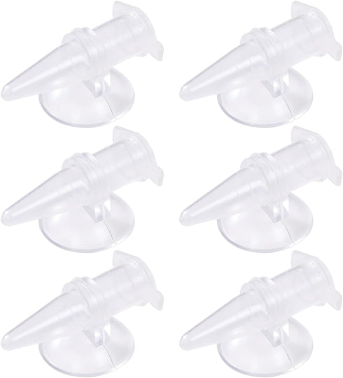 NIHUIFA 6pcs Automatic Shrimp Feeding Cups PVC Suction Cup Shrimp Feeders for Easy Efficient Aquarium Feeding
