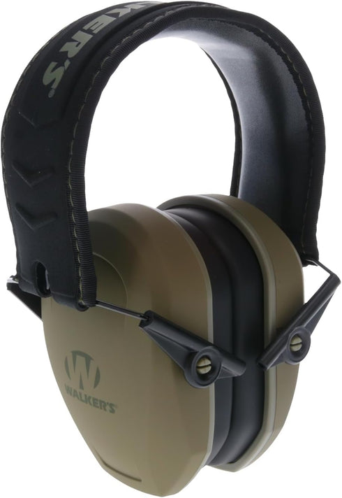 27dB Walker's Razor Slim Passive Earmuffs Ultra Low Profile NRR Light Weight