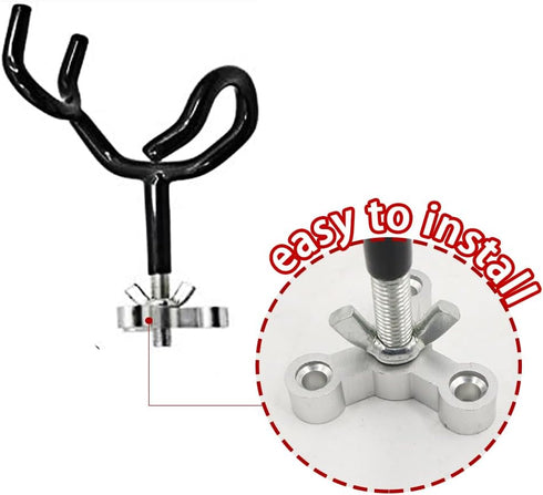 4PCS 20 Sure Grip Steel Degree Angle Rod Holder with Mounting Base Fishing Rod Holder for Boat, Ship, Yacht and More