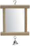 Hypeety Pet Bird Mirror with Bell Interactive Toy for Parrots, Macaws, African Greys, Budgies, Cockatoos, Parakeets,