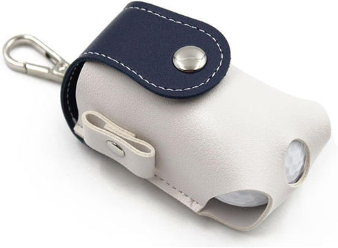HomeSoGood Portable Golf Ball Pouch, PU Leather Hang on Waist Gift for Golf Tees