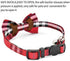 CHUKCHI 2 Pack Cat Collar Breakaway, Adjustable 7.8-10.5 Inch with Cute Bow Tie and Bell (Red+Pink)