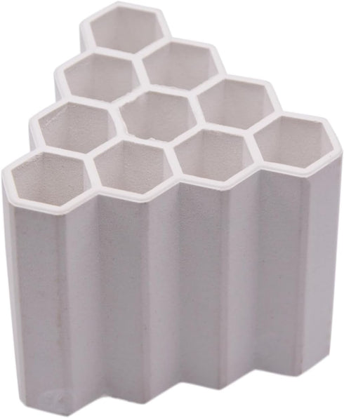 AnRui Ceramic Shrimp and Betta Shelters Ten Holes Fish Tank Decor Honeycomb Tunnel Aquarium Dcor Thematic Ornaments