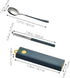 Set Stainless Steel Reusable Tableware with Carrying Box Portable Cutlery Kit Including Spoon and Chopsticks