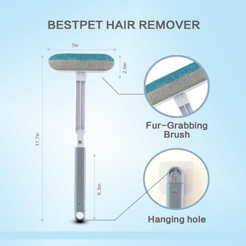 Pet Hair Remover and Reusable Cat and Dog Hair Remover for Furniture, Couch, Carpet, Clothes, Car Seats or Bedding, Reusable Lint Brush, Perfect Dog and Cat Fur Remover Tool