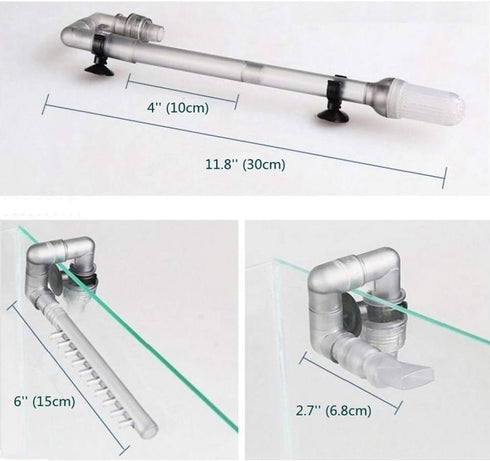 Aquarium External Filter Accessories Inflow Outflow Kit for Canister Filter, 1/2'' ID Hose