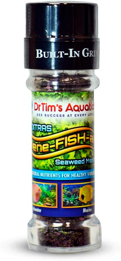 Dr. Tim’s Aquatics Bene-FISH-al Seaweed Grinder Fish Food Enhancement - Enhances Fish Color and Development - Adds