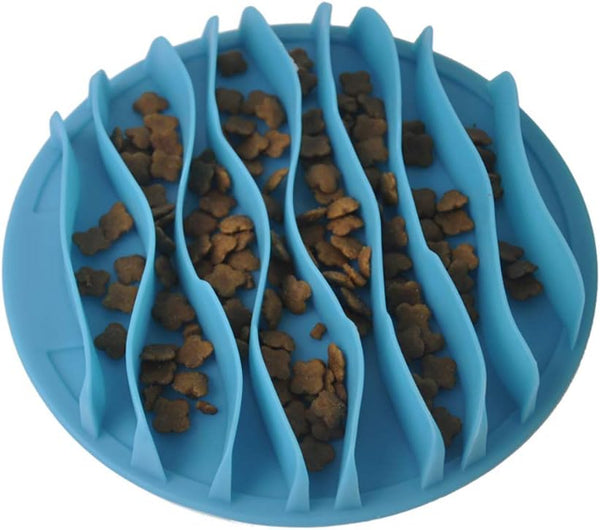 Cat Fun Slow Feeder Bowl - Interactive Pet Dogs Bowl to Prevent Choking, Healthy Non-Toxic (S: 7.5 Inch)