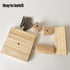 Chinchilla Wooden Spinning Foraging Toy for Hamster Guinea Pig, Wood Interactive Enrichment Toy for Pet Rats Gerbil