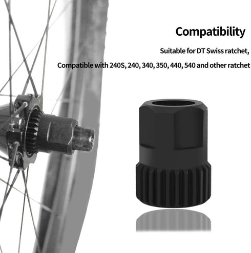 Hub Tool Chromiumvanadium Steel Lock Ring Nut Removal Tool for DT 350 240 440 540 Ratchet Repairing