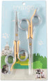 LIVINGO Professional Pet Grooming Scissors for Cats & Dogs, Titanium Coated, 2 Pack, 6.5 inch