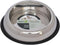 ICONIC PET 8 oz/1 Cup Heavy Weight Stainless Steel Elevated Pet Food/Water Bowl - Removable Anti Skid Rubber Ring