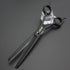 Professional Dog Grooming Scissors Set 7.0 inches - Straight, Thinning, Curved, Chunkers & Comb, Black