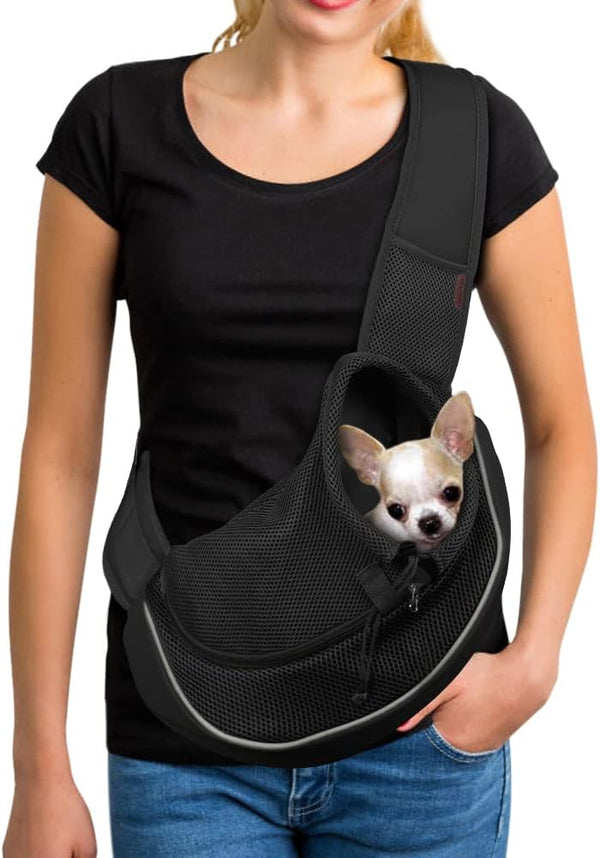 YUDODO Breathable Mesh Pet Dog Sling Carrier for Dogs and Cats