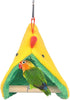 QBLEEV Winter Warm Bird Hammock Tent - Small Birds Soft Plush Sleeping Bed Hideaway Cave for Parakeets, Cockatiels,