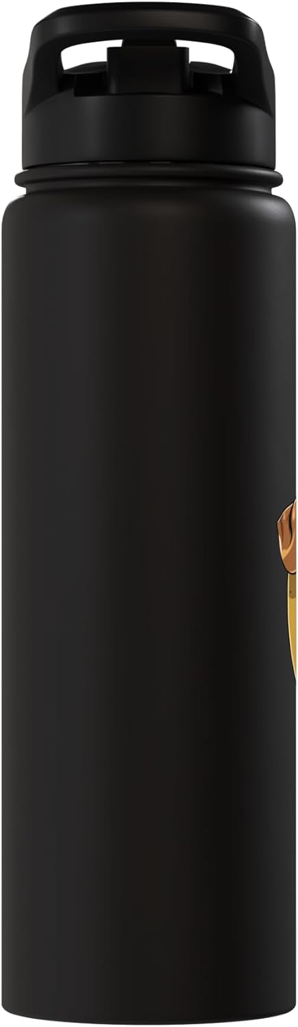 Timowo Studio Cute Dog with Banana Animal Illustration Stainless Steel Insulated Water Bottle