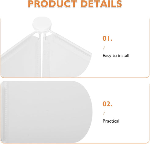 CVUTOVO 3 Plastic Guard for Cat Box: Puppy Pad Splash Guard - Sides Leakproof Dog Urine Splash Barrier for Indoor Potty