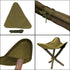 3 Backpacking Tripod Stool Cloth Chair, Mini Folding Camping Stool Portable Legs Super Compact Canvas Seat for Outdoor