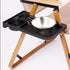 Teninch 2-Piece Folding Chair, Outdoor Storage Tray, Leisure Chair, backrest Tray, Camping Chair, Cup Holder, Folding