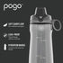 Pogo Plastic Water Bottle with Chug Lid and Carry Handle - Reusable, BPA Free, 18oz, 32oz, 40oz, 64oz