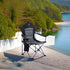 2 Pack EVER ADVANCED Folding Camping Chair with High Back Padded Oversized Portable Lawn Chairs Lightweight Sturdy