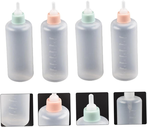 12pcs Yardwe Silicone Pet Pacifier Bottles for Newborn Puppies and Kittens Dog Cat Pet Feeding Supplies