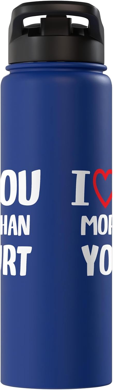 I heart You More than yogurt Thanksgiving I love You more than yogurt Shirt Funny Women Christmas Stainless Steel