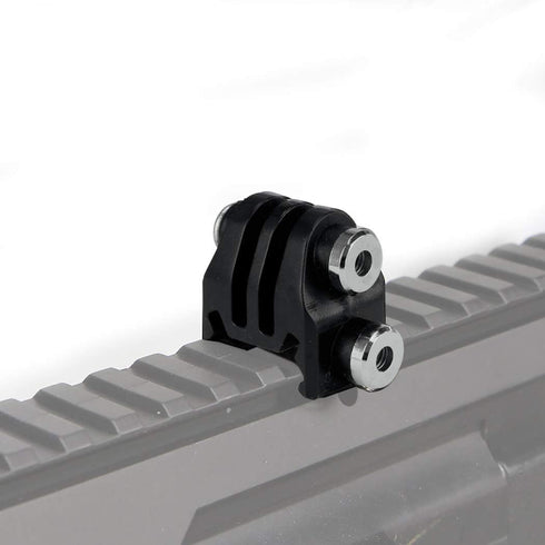 Picatinny Rails Airsoft Gun Rail Mounts Adapter for GoPro Action Camera (Black)