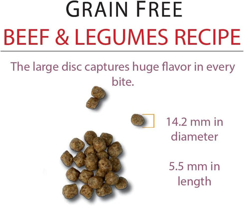 Chicken Soup for the Soul Pet Food Grain-Free Dry All Stages Dog Food, Beef & Legumes Recipe, 4 Pound Bag